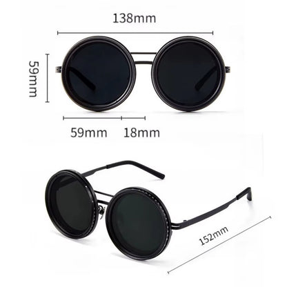 Men Polarized Glasses 1-9 Gears Adjustable Sunglasses with ND Filter Lenses UV Protection Outdoor Trendy Designer Sunglasses